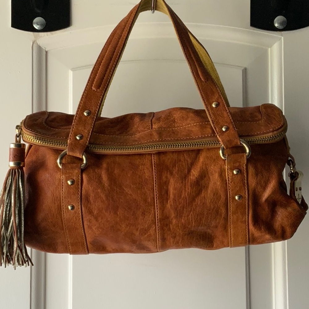 7 For All Mankind Brown Leather Handbag